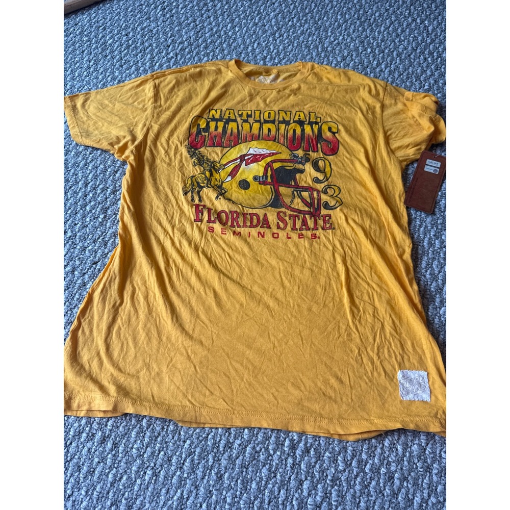 Retro Brand Florida State Seminoles 1993 National Champions T-Shirt Large New